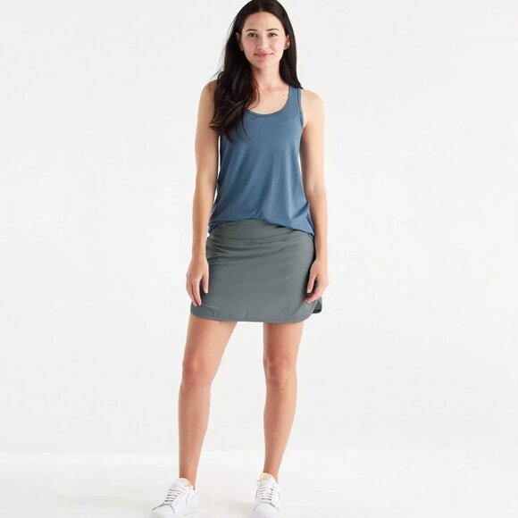Free Fly Apparel Women's Gray Skort - Picture 2 of 7